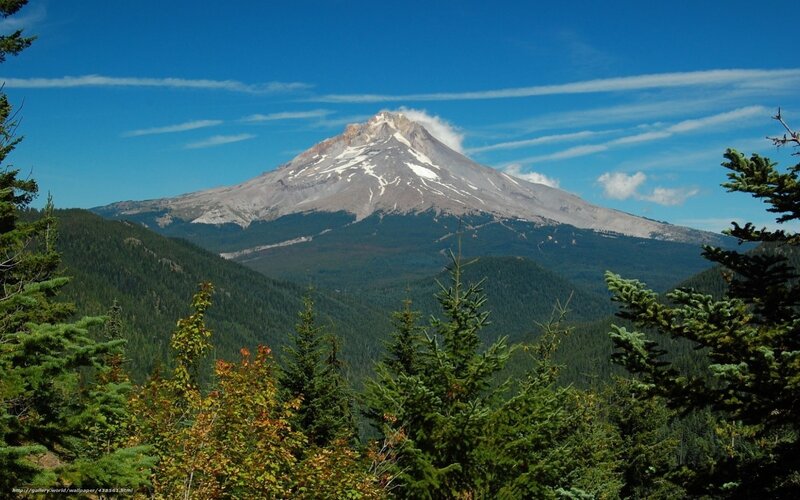 Mount Hood in the Cascade Range