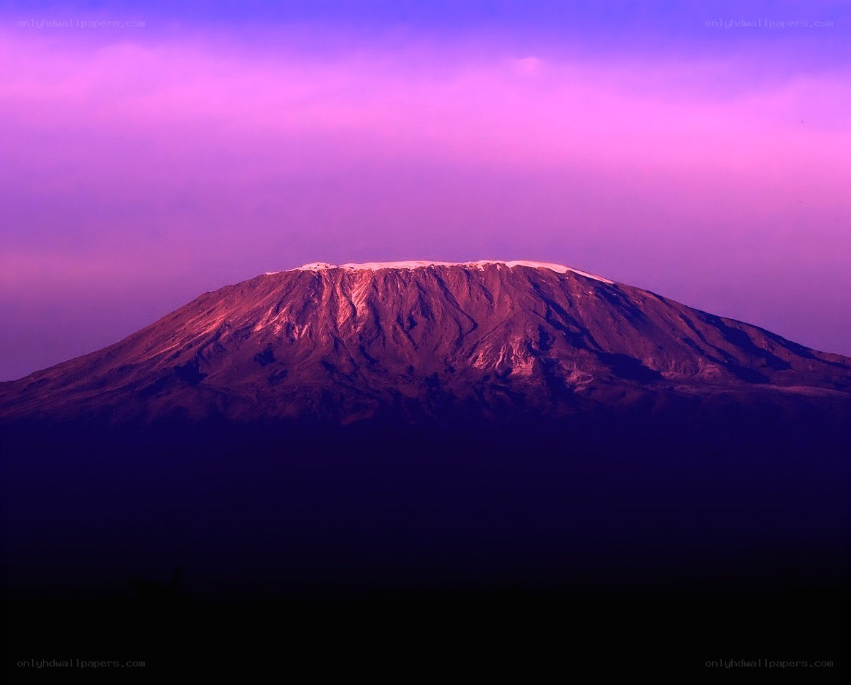 Mount Kilimanjaro at dusk