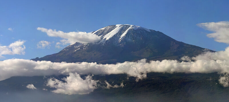Mount Kilimanjaro with snow-capped peak