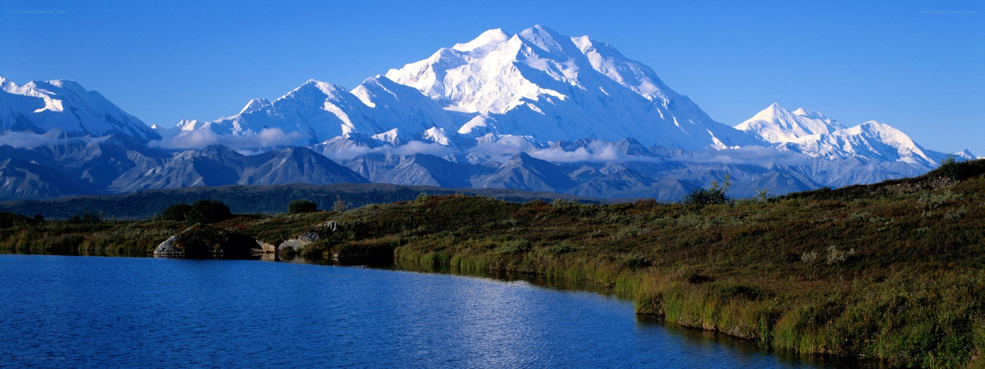 Mount McKinley and lake