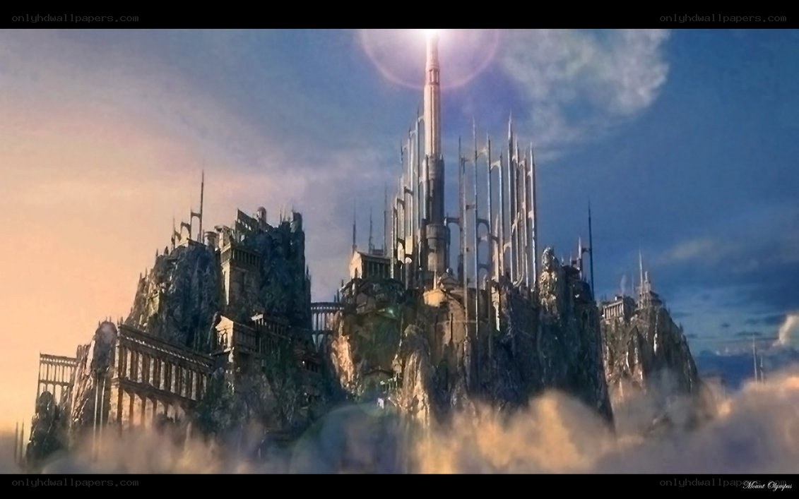 Mount Olympus fantasy castle