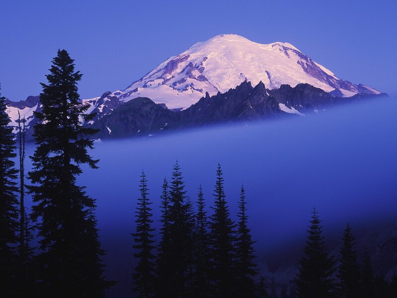 Mount Rainier at dawn