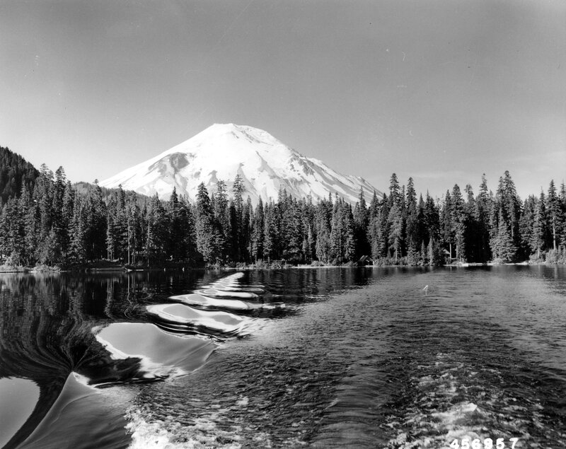 Mount Rainier from a lake