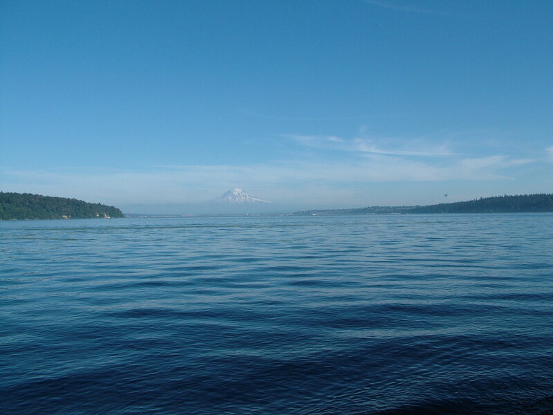 Mount Rainier from the water
