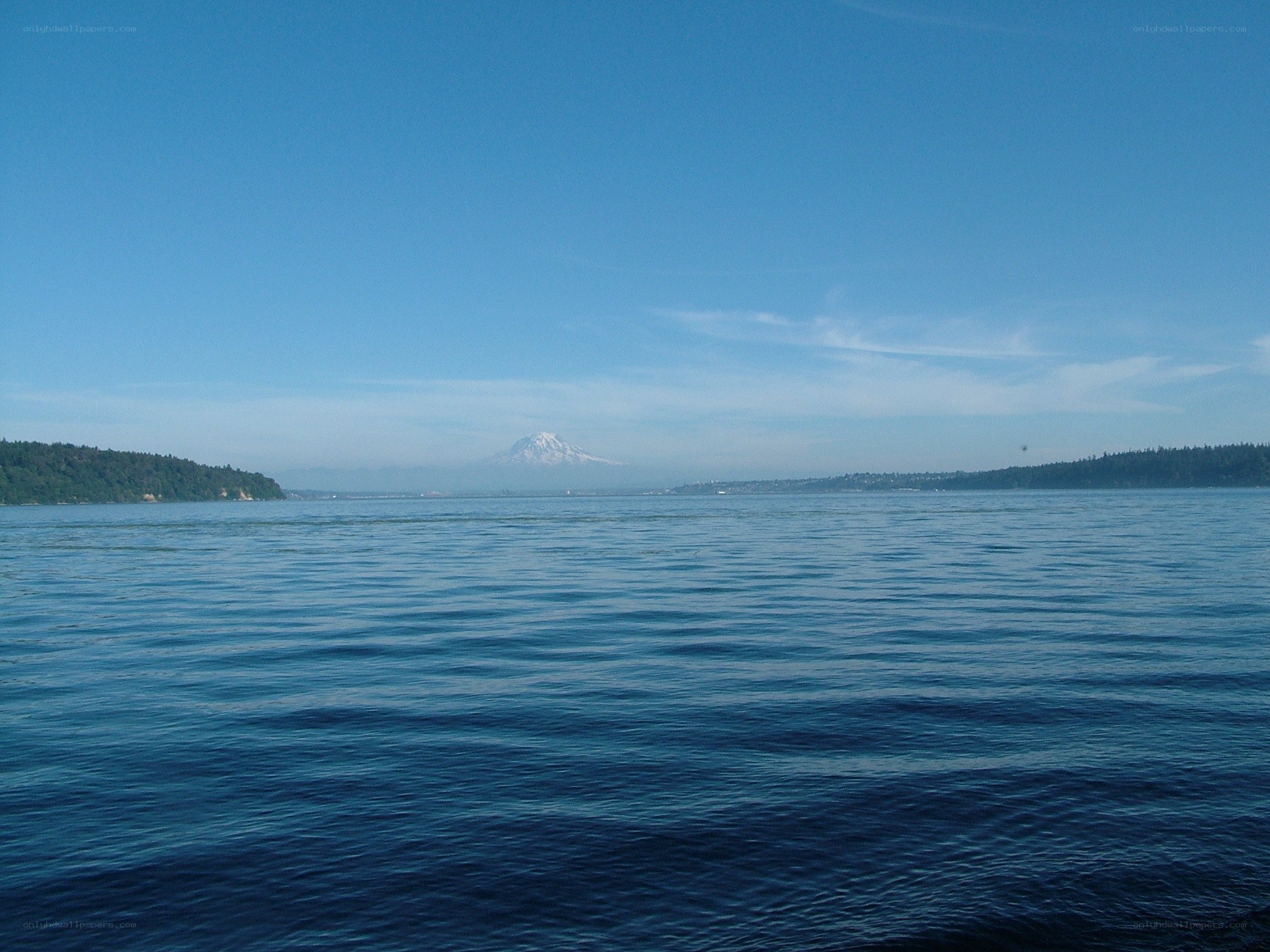 Mount Rainier from the water