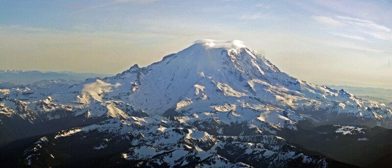 Mount Rainier snow-capped peak