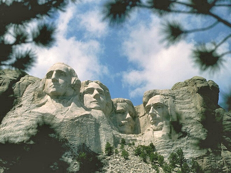Mount Rushmore Monument — Blue