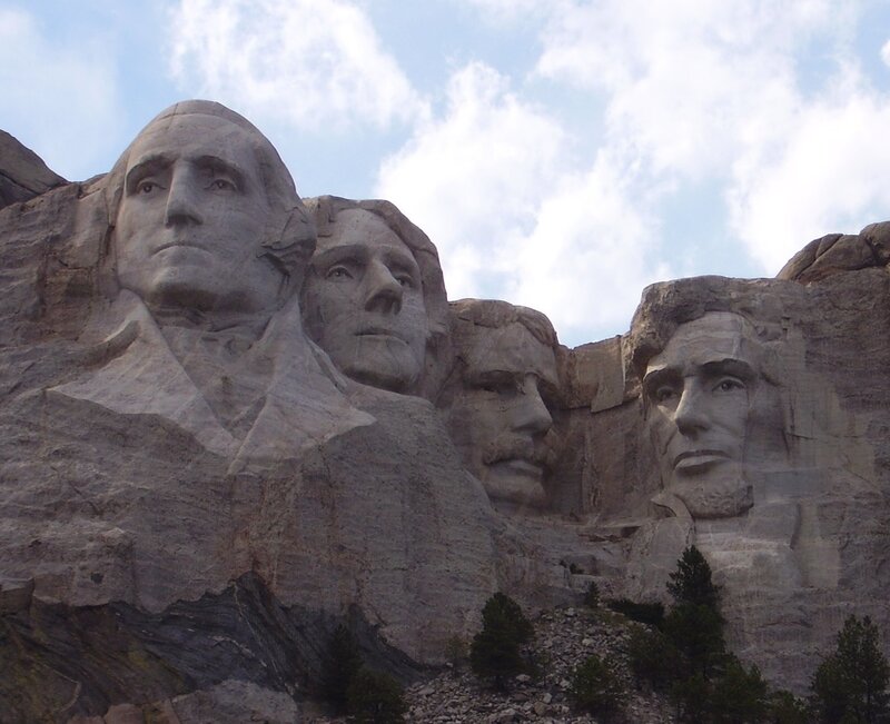 Mount Rushmore Monument — Gray