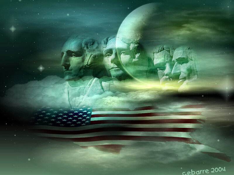 Mount Rushmore Monument — Green