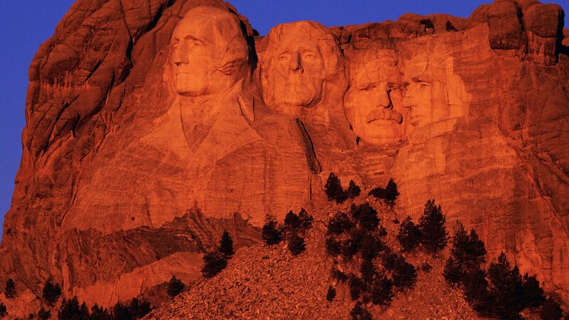 Mount Rushmore Monument — Orange