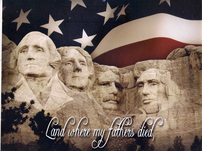 Mount Rushmore Sculpture — Black