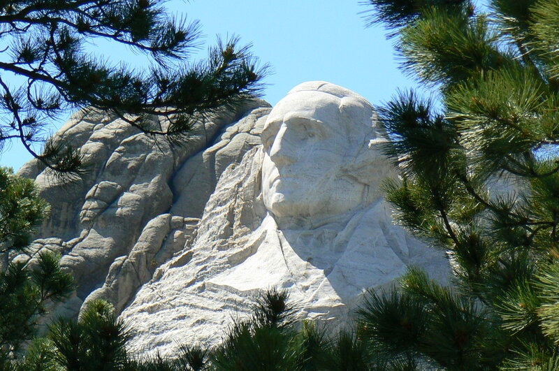 Mount Rushmore Sculpture — White