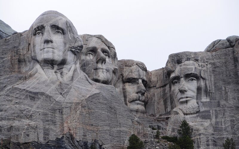 Mount Rushmore Sculptures — Gray, Monumental, Photograph