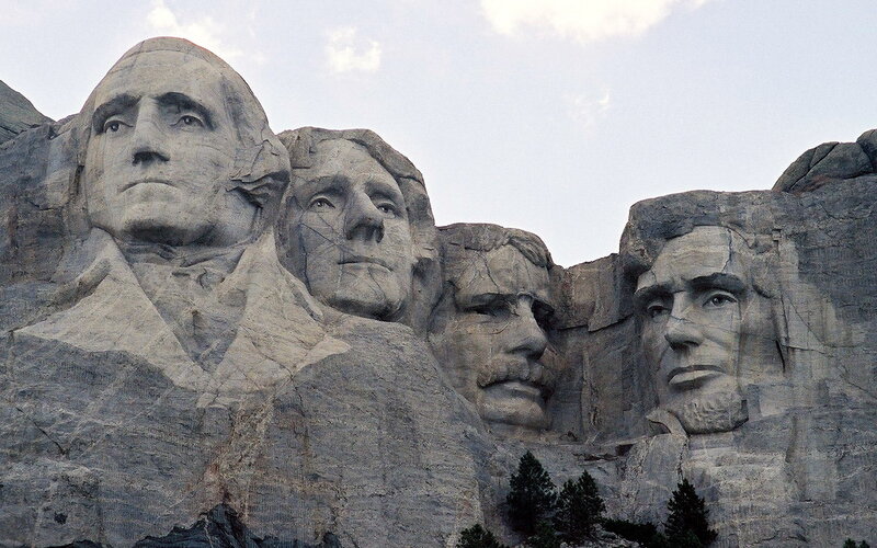 Mount Rushmore Sculptures — Gray, Monumental