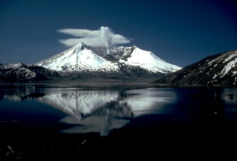 Mount St. Helens Eruption — Blue