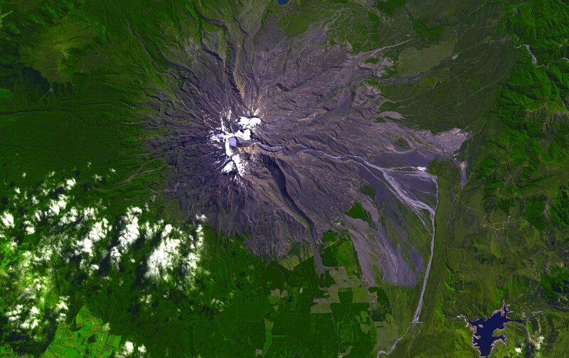 Mount St. Helens Volcano — Green