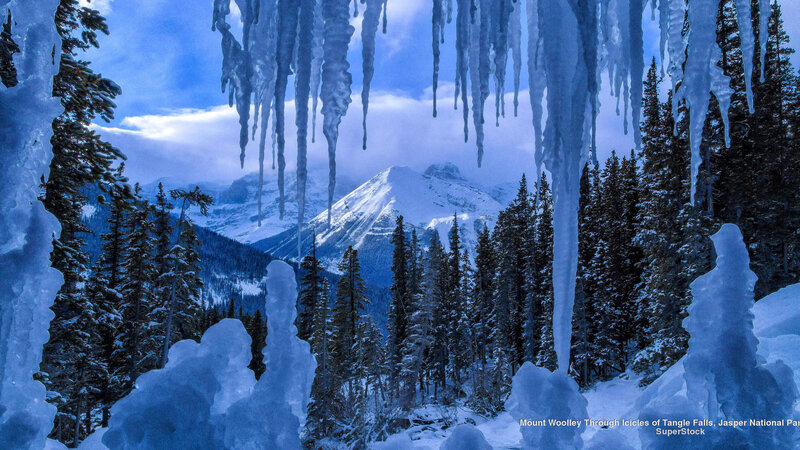 Mount Woolley Through Icicles