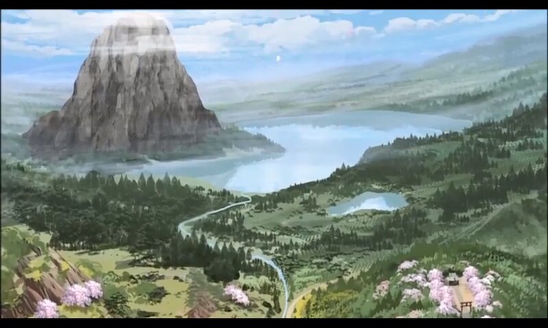 Mountain and Lake Landscape — Green, Serene, Spring