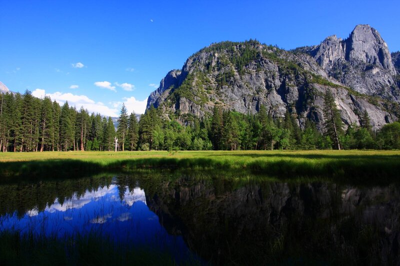 Mountain and Pond Reflection