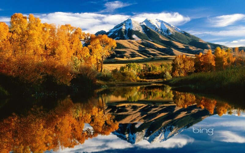 Mountain and River Reflection