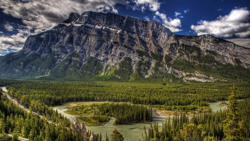 Mountain and River Valley