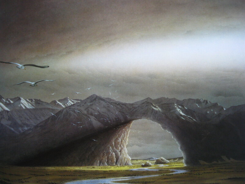 Mountain arch landscape