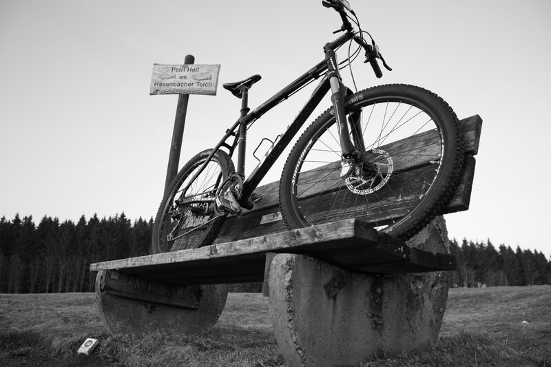 Mountain Bike on Bench
