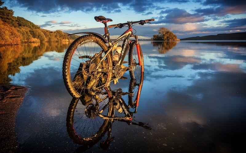 Mountain Bike on Water