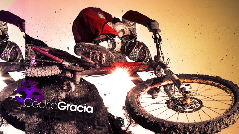 Mountain Biker in Mid-air — Yellow, Dynamic, Sunset