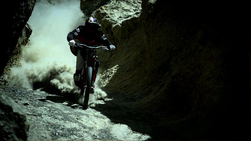 Mountain Biker in Tunnel