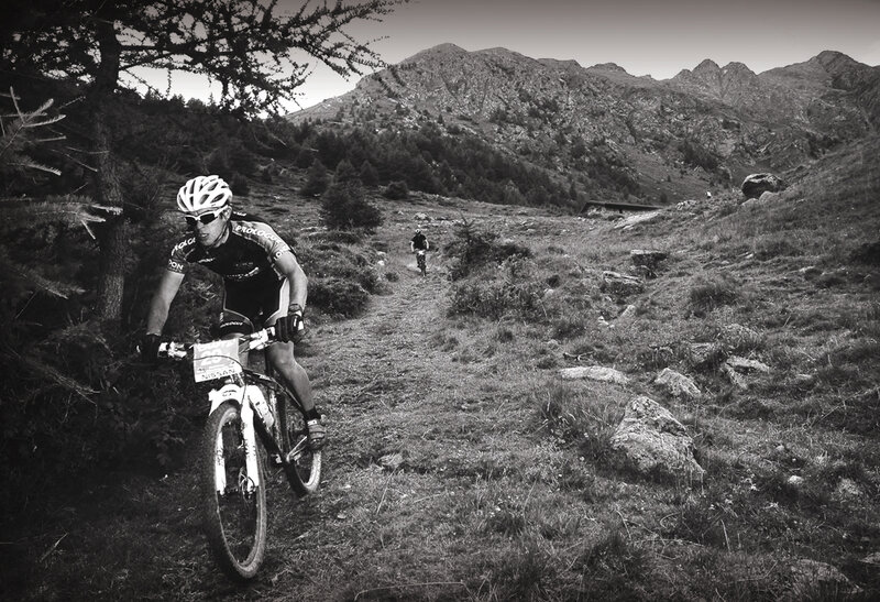 Mountain Bikers on Trail