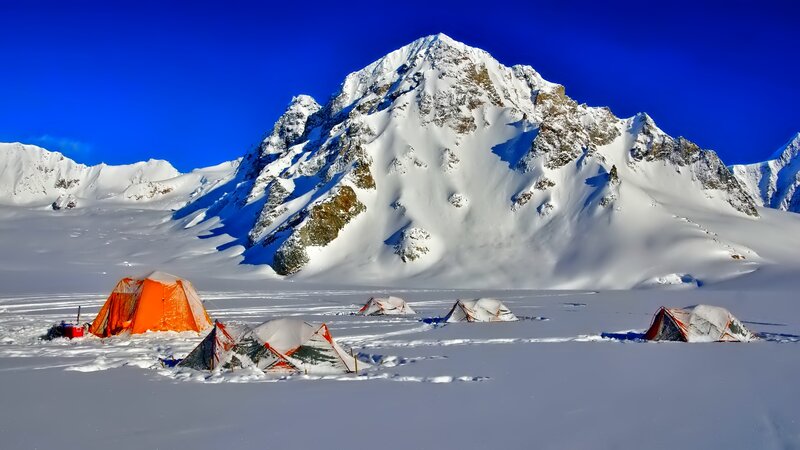 Mountain Campsite — Blue