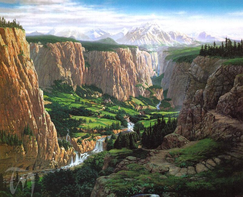 Mountain Canyon Landscape