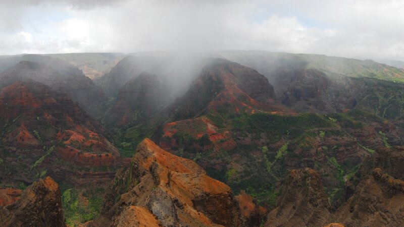 Mountain Canyon Landscape — Brown