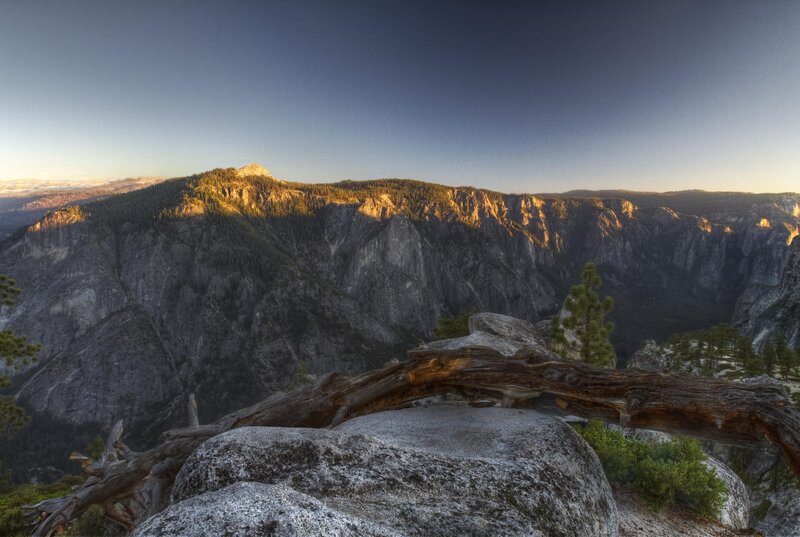 Mountain Canyon Landscape — Gray