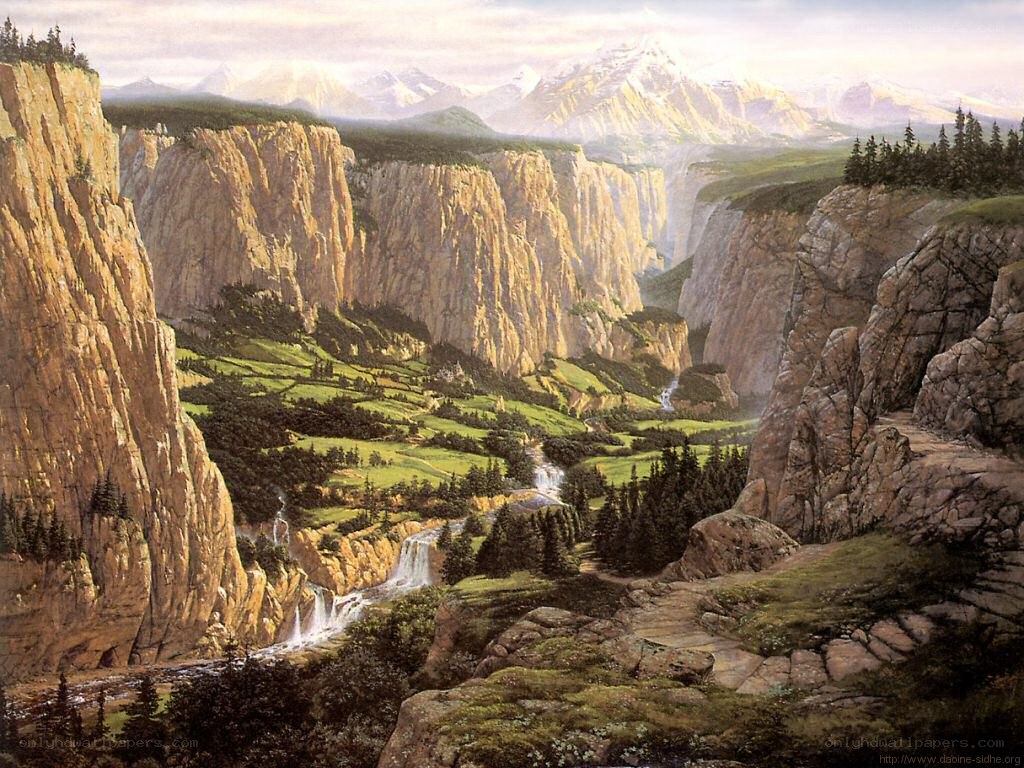 Mountain Canyon Landscape