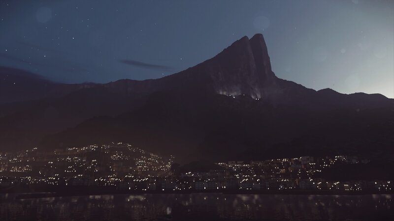 Mountain City at Night