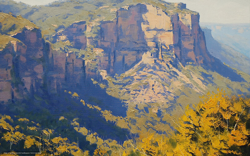 Mountain Cliff Landscape