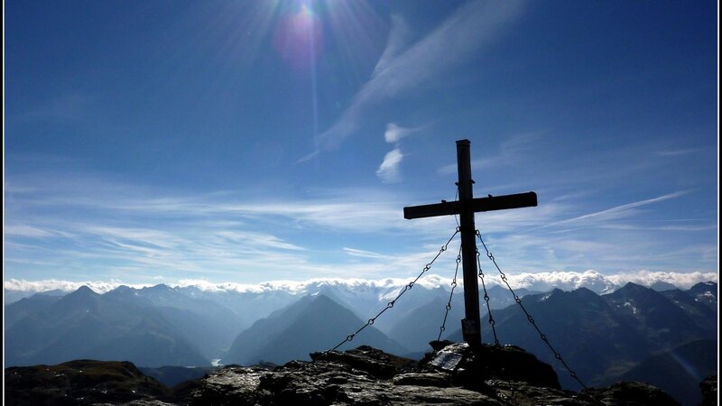 Mountain Cross Silhouette
