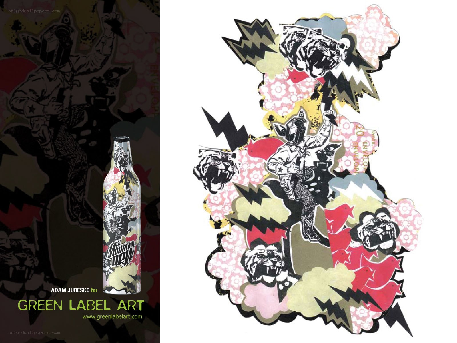 Mountain Dew bottle art
