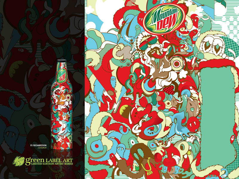 Mountain Dew Bottle — Red