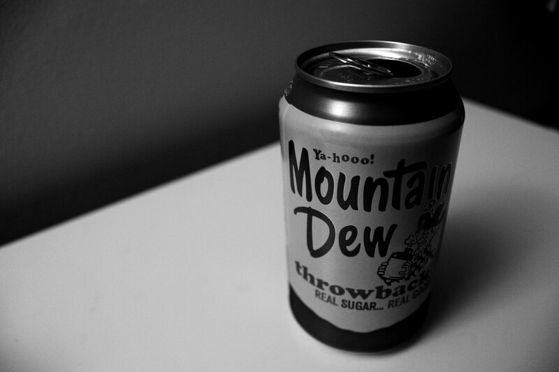 Mountain Dew Can — Black