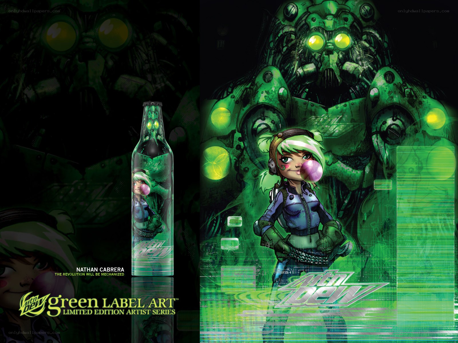 Mountain Dew Green Label Art