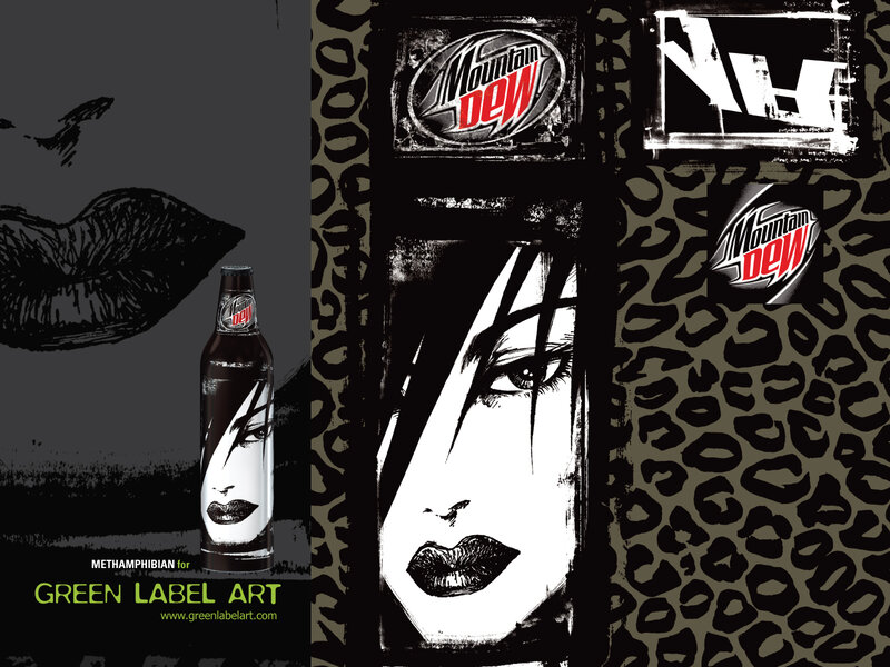 Mountain Dew Green Label Art