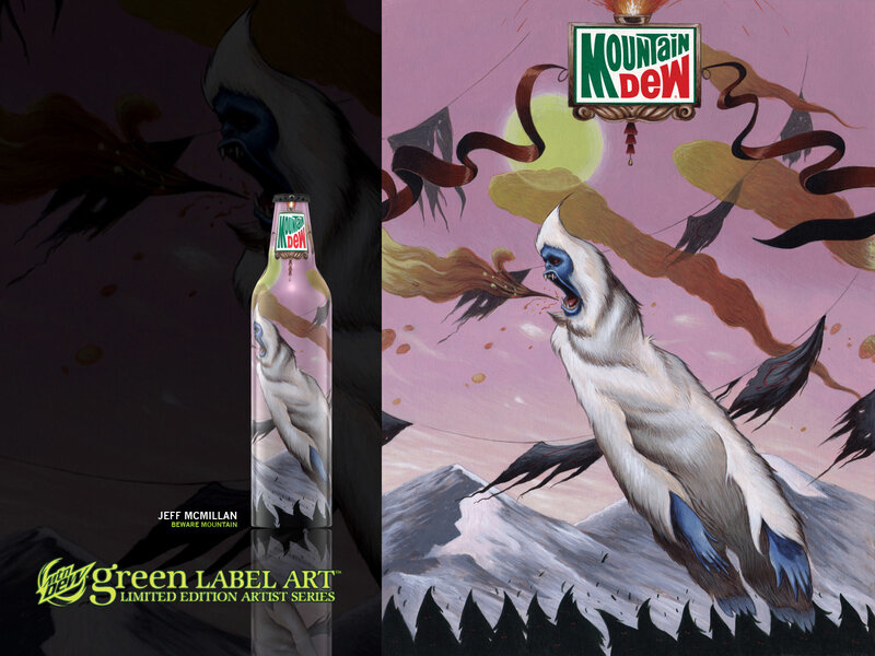 Mountain Dew Green Label Art