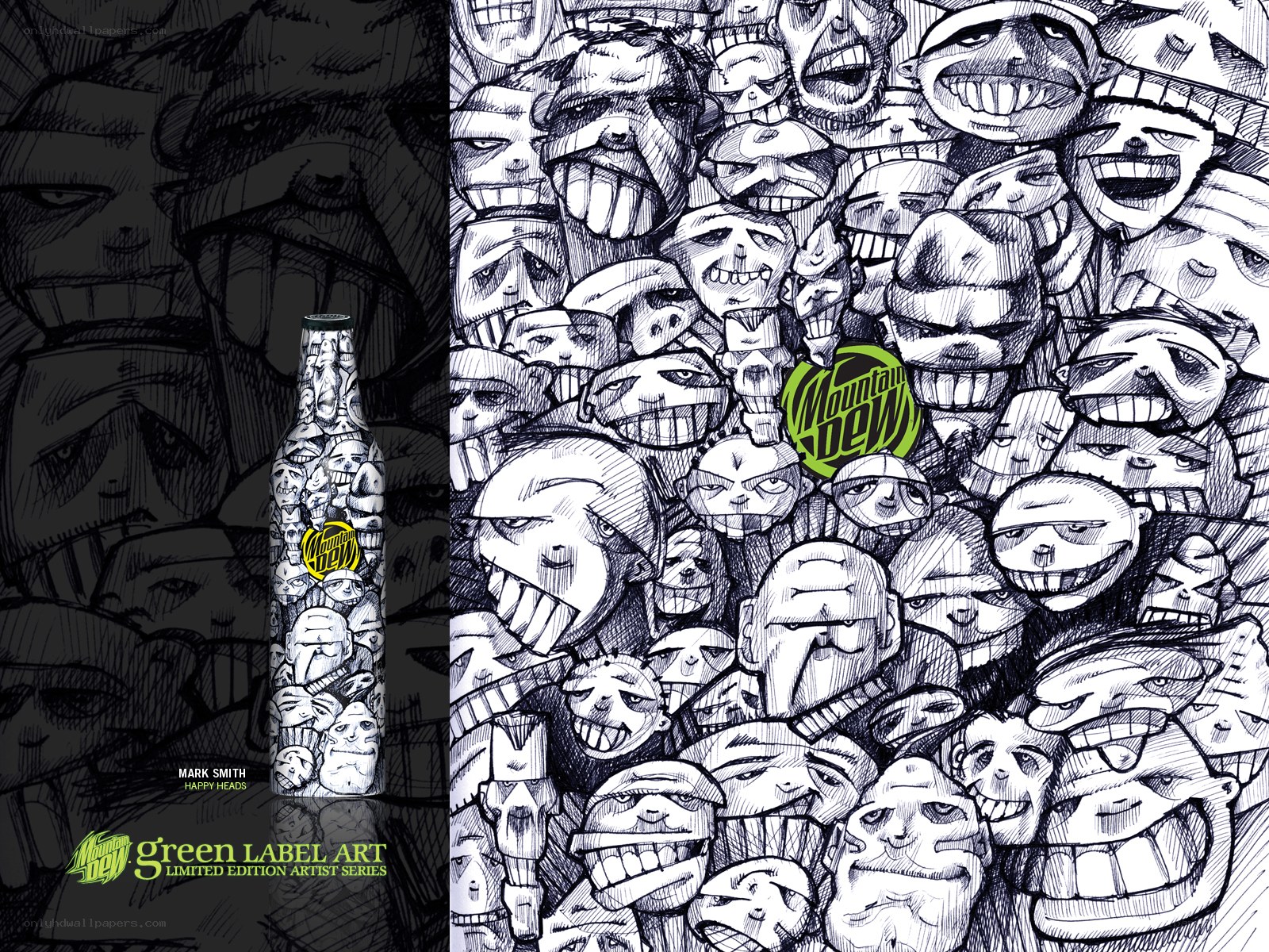 Mountain Dew Green Label Art