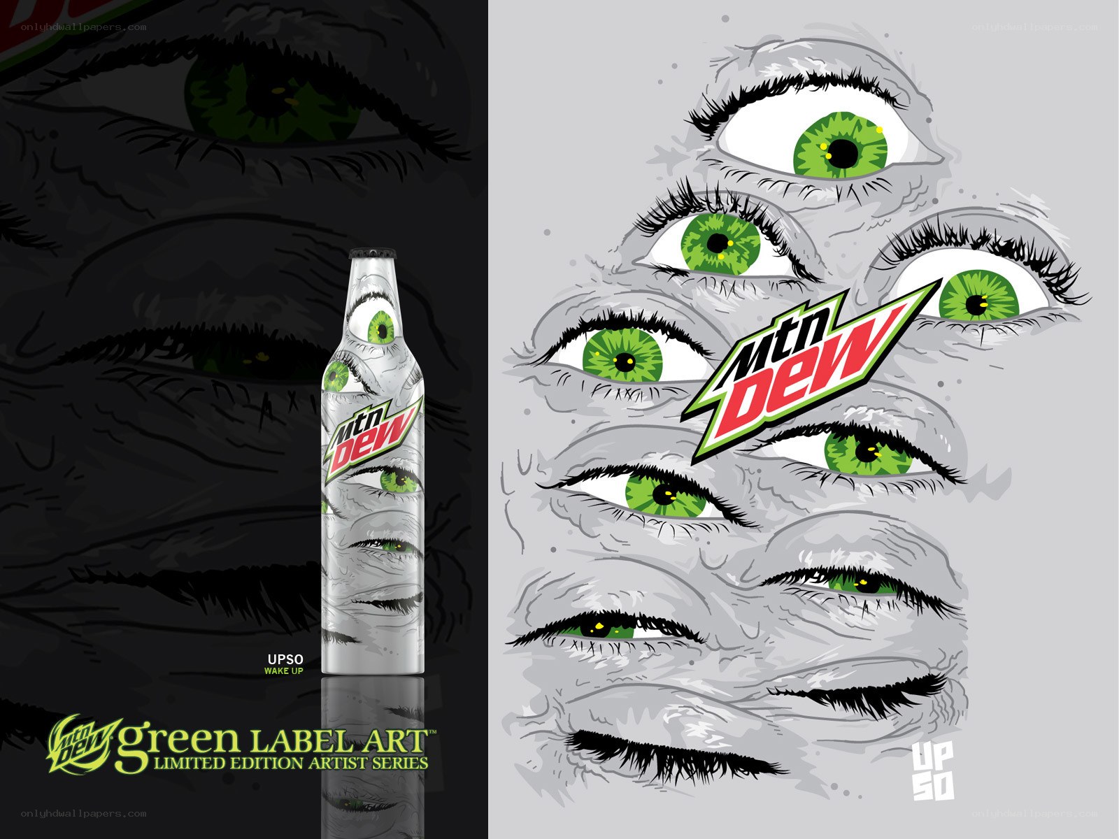 Mountain Dew Green Label Art