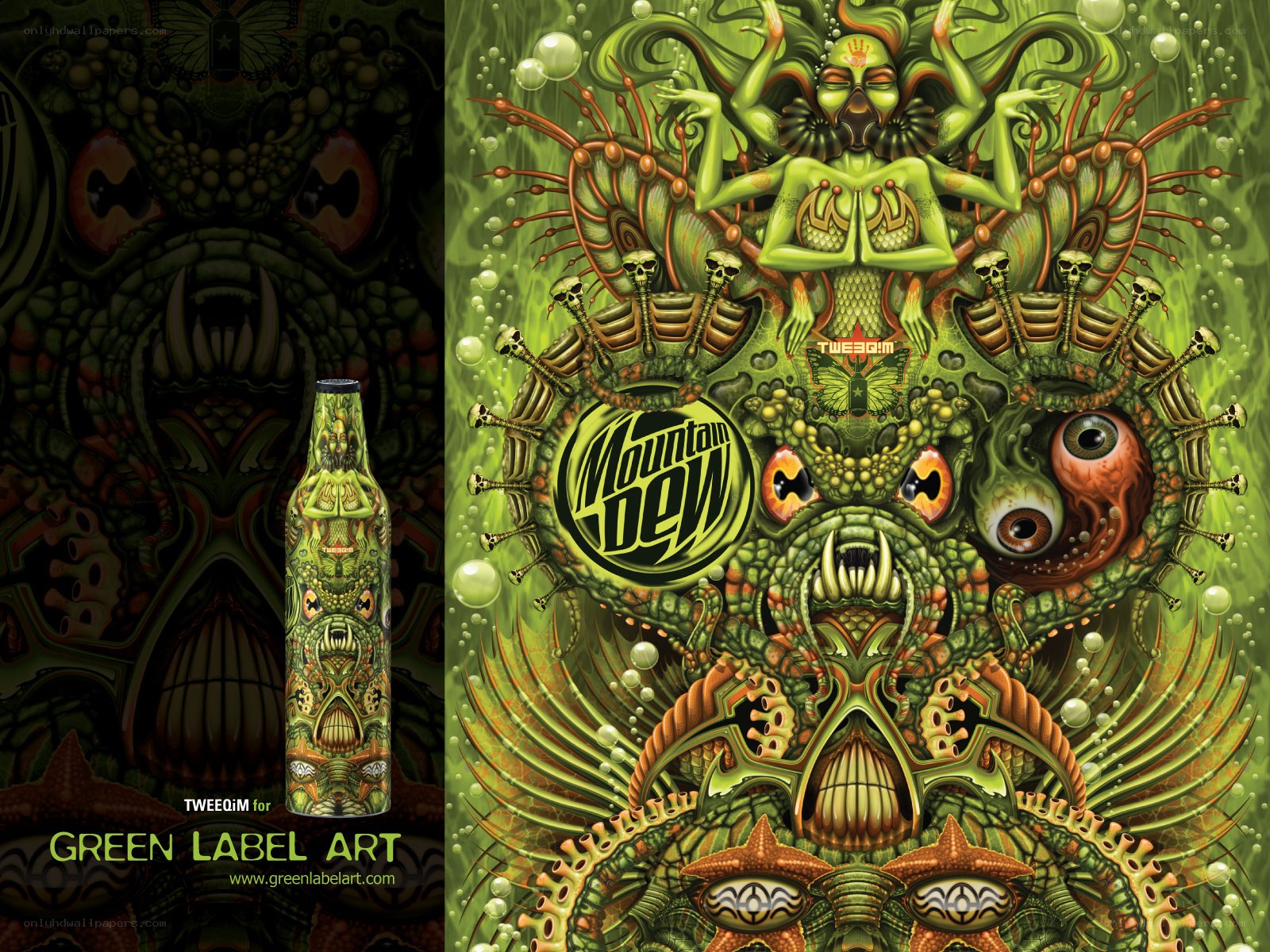 Mountain Dew Green Label Art