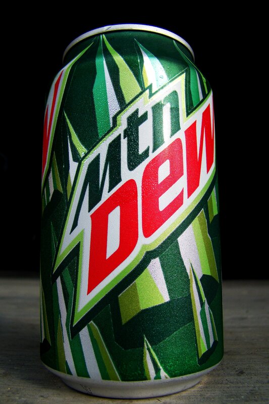 Mountain Dew soda can