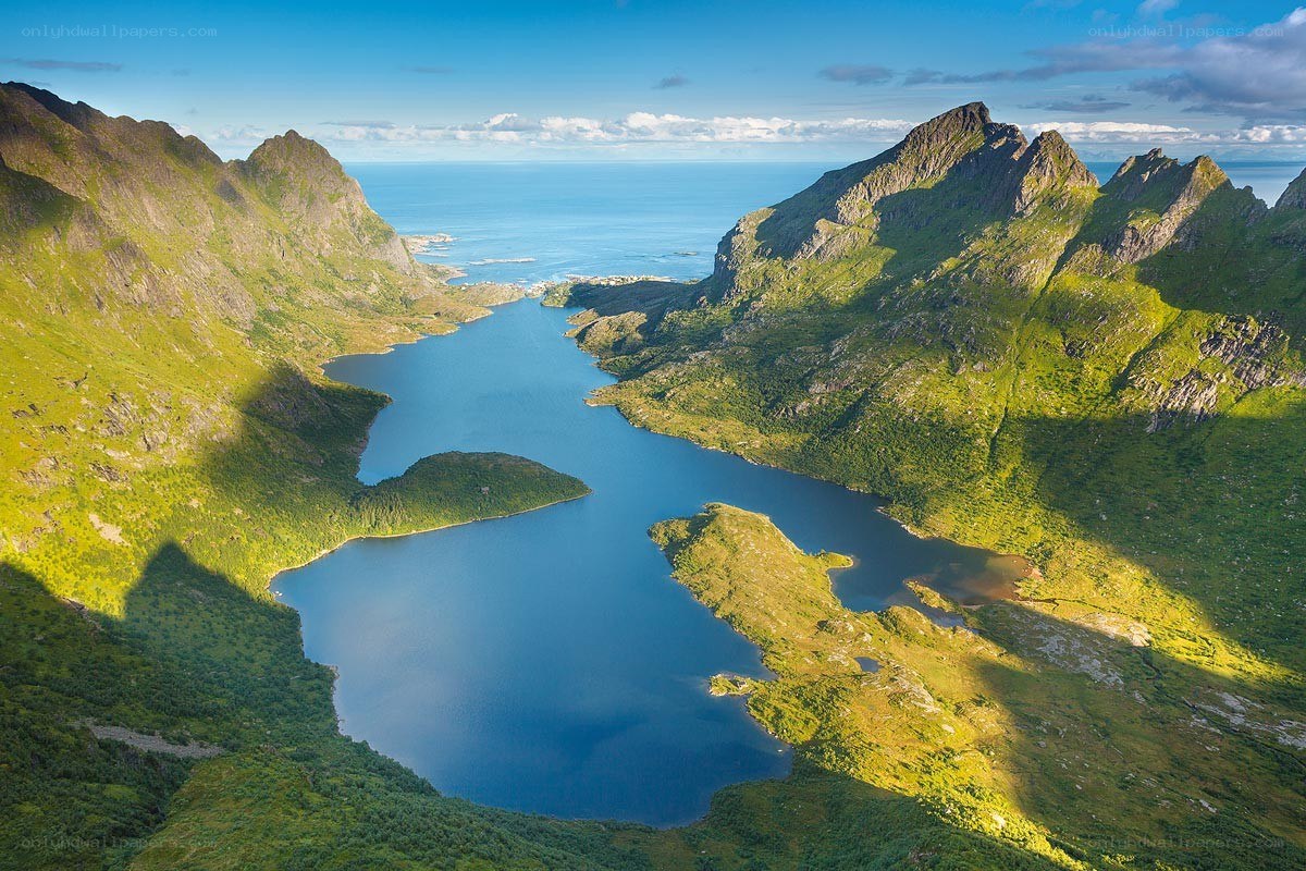 mountain fjord landscape